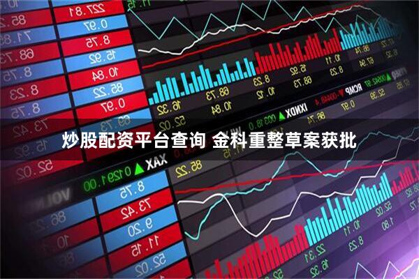 炒股配资平台查询 金科重整草案获批